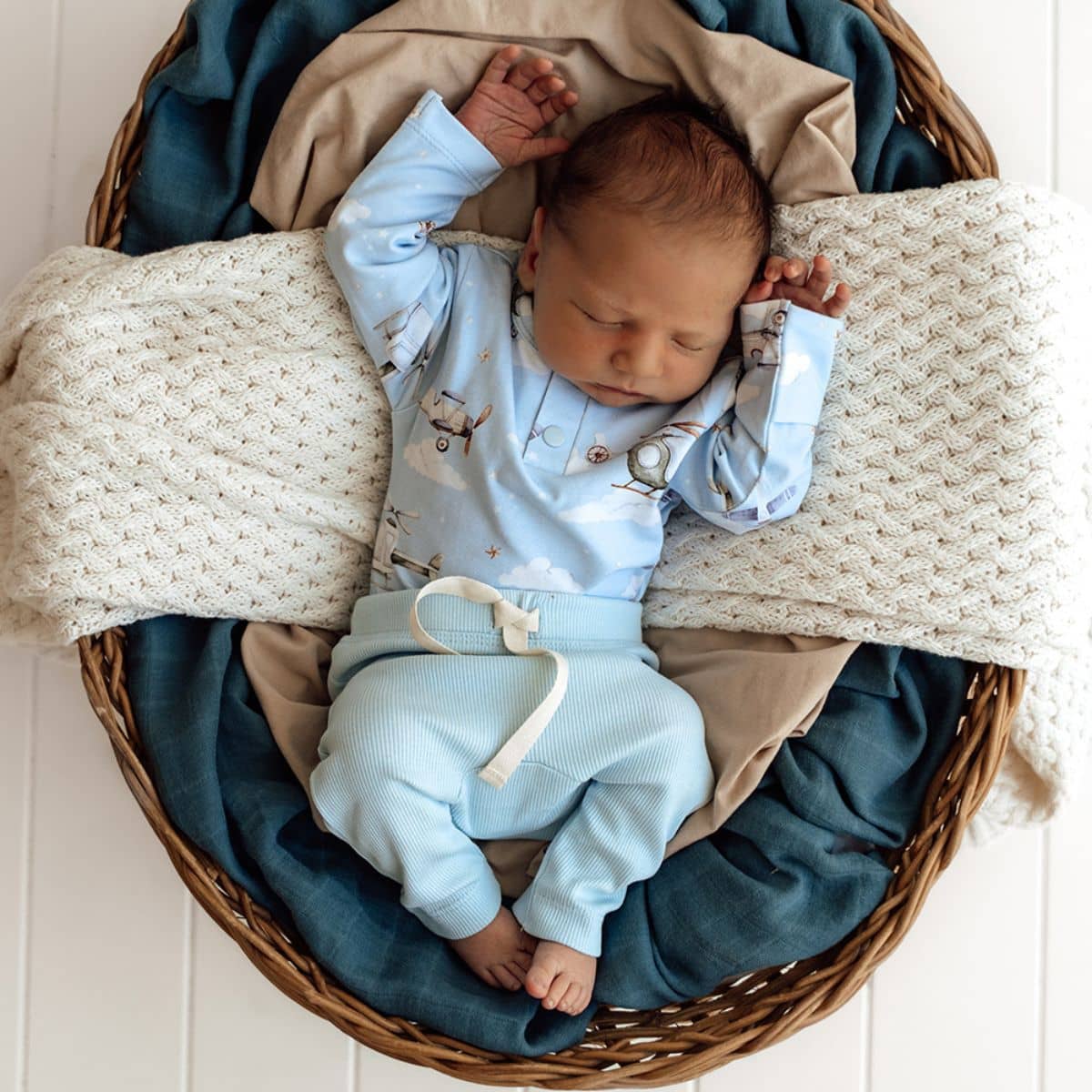 Snuggle Hunny Pants - Baby Blue - Image 3