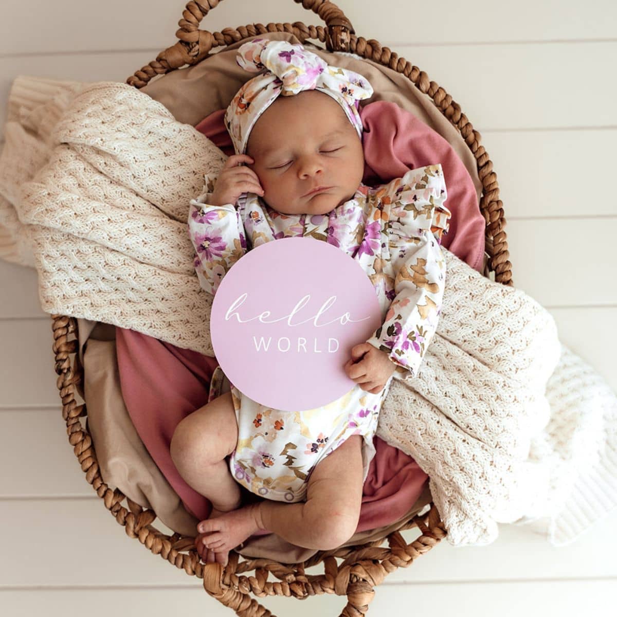 Snuggle Hunny Reversible Milestone Cards - Isla and Lilac - Image 3