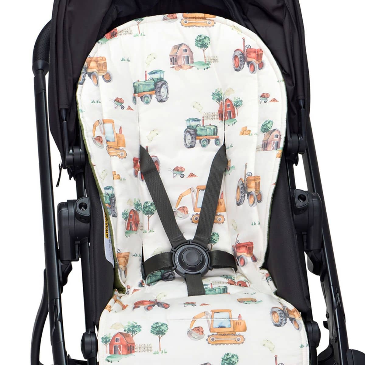 Snuggle Hunny Universal Organic Pram Liner - Diggers & Tractors - Image 5
