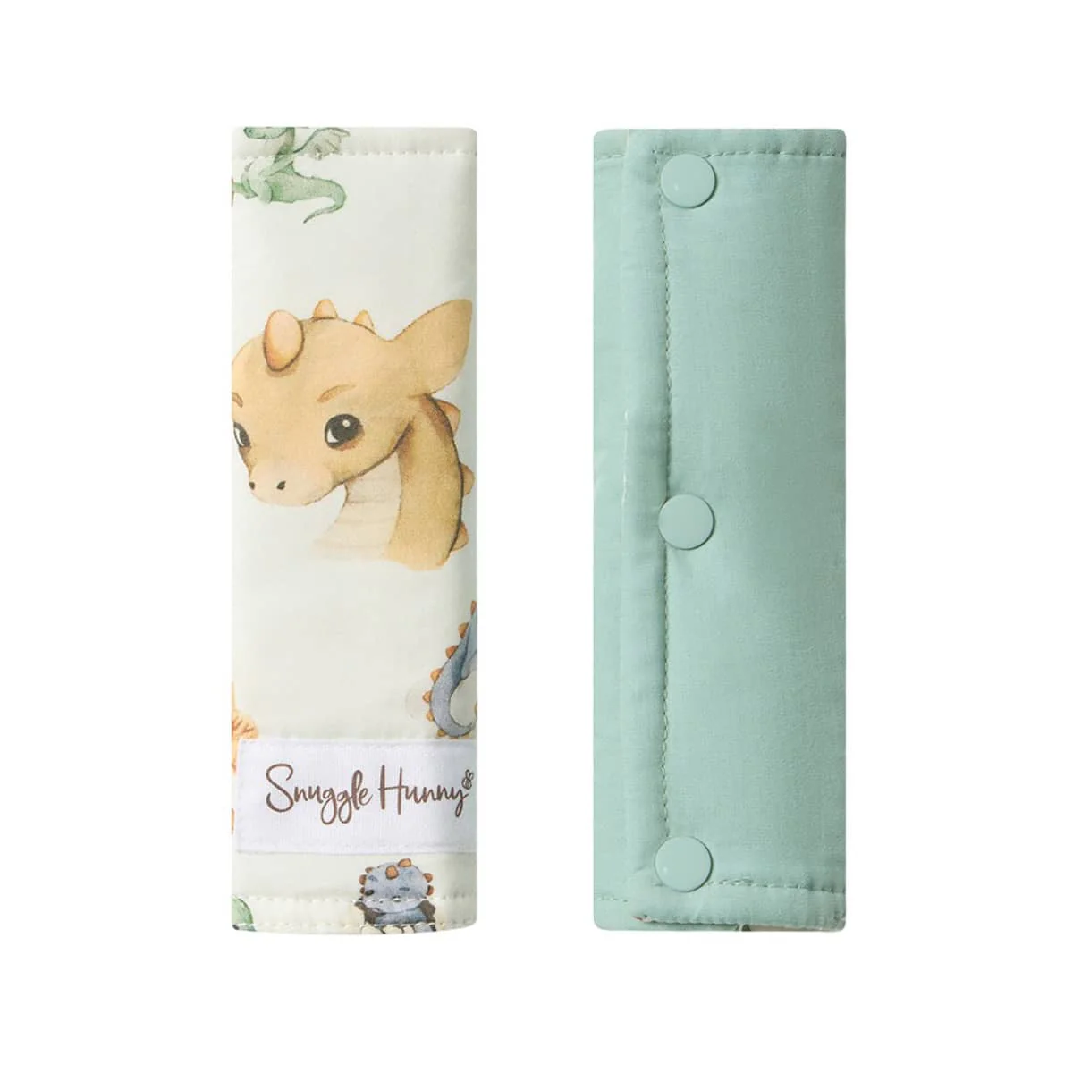 Snuggle Hunny Universal Reversible Pram Strap Covers - Dragon