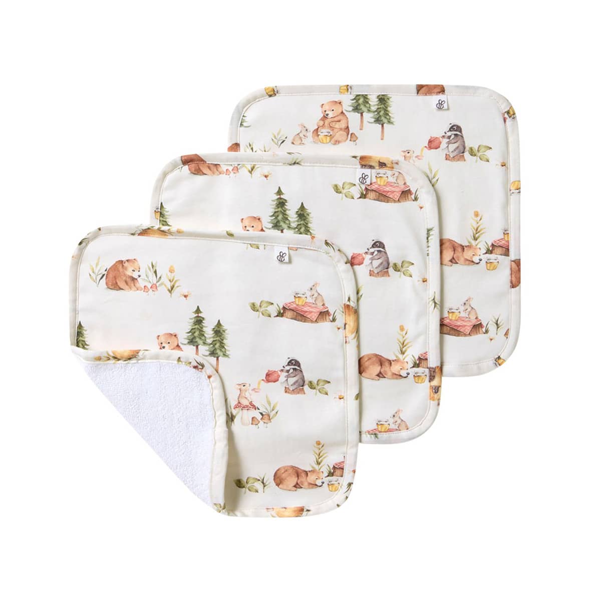 Snuggle Hunny Wash Cloths - Bears