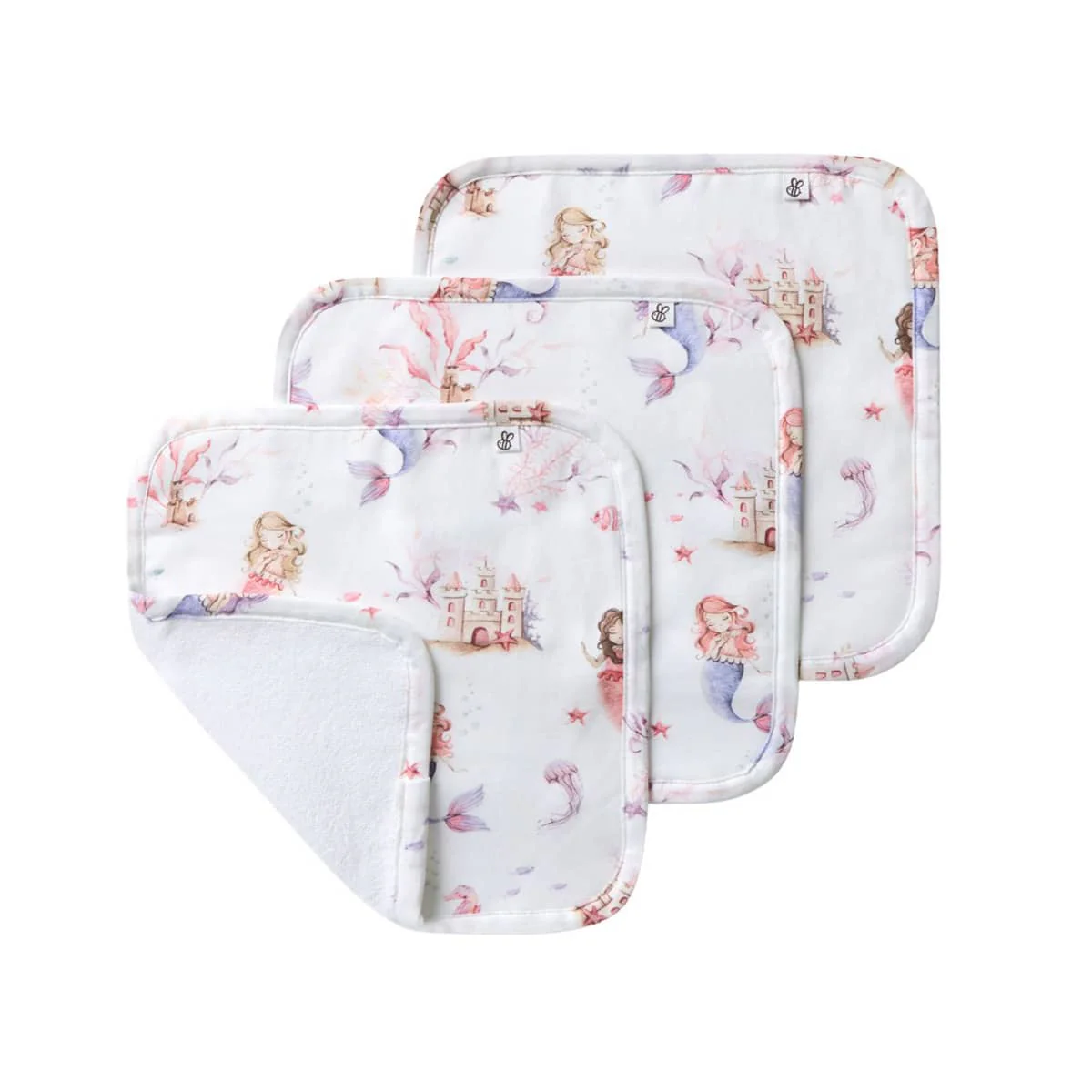 Snuggle Hunny Wash Cloths - Mermaid