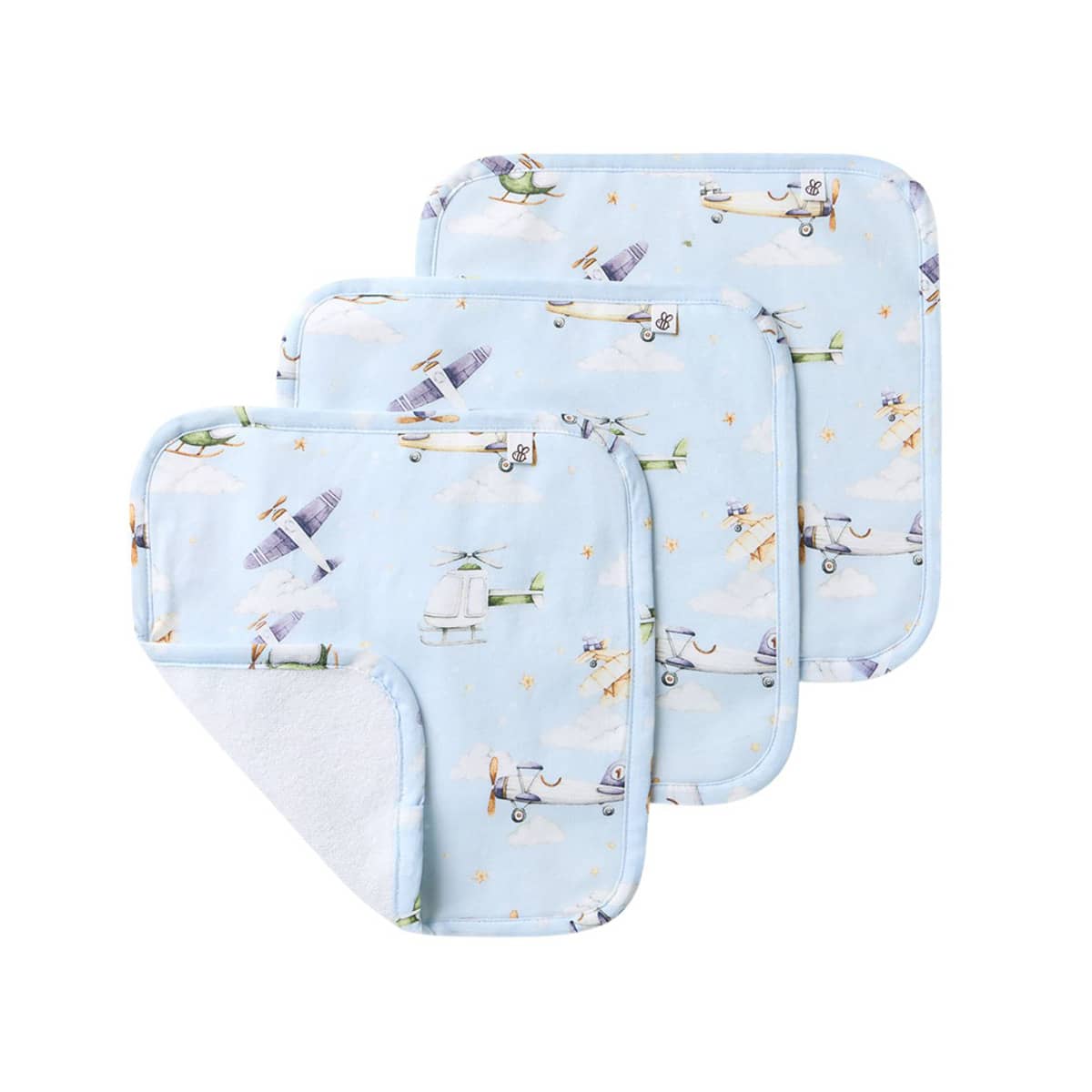 Snuggle Hunny Wash Cloths - Taking Flight