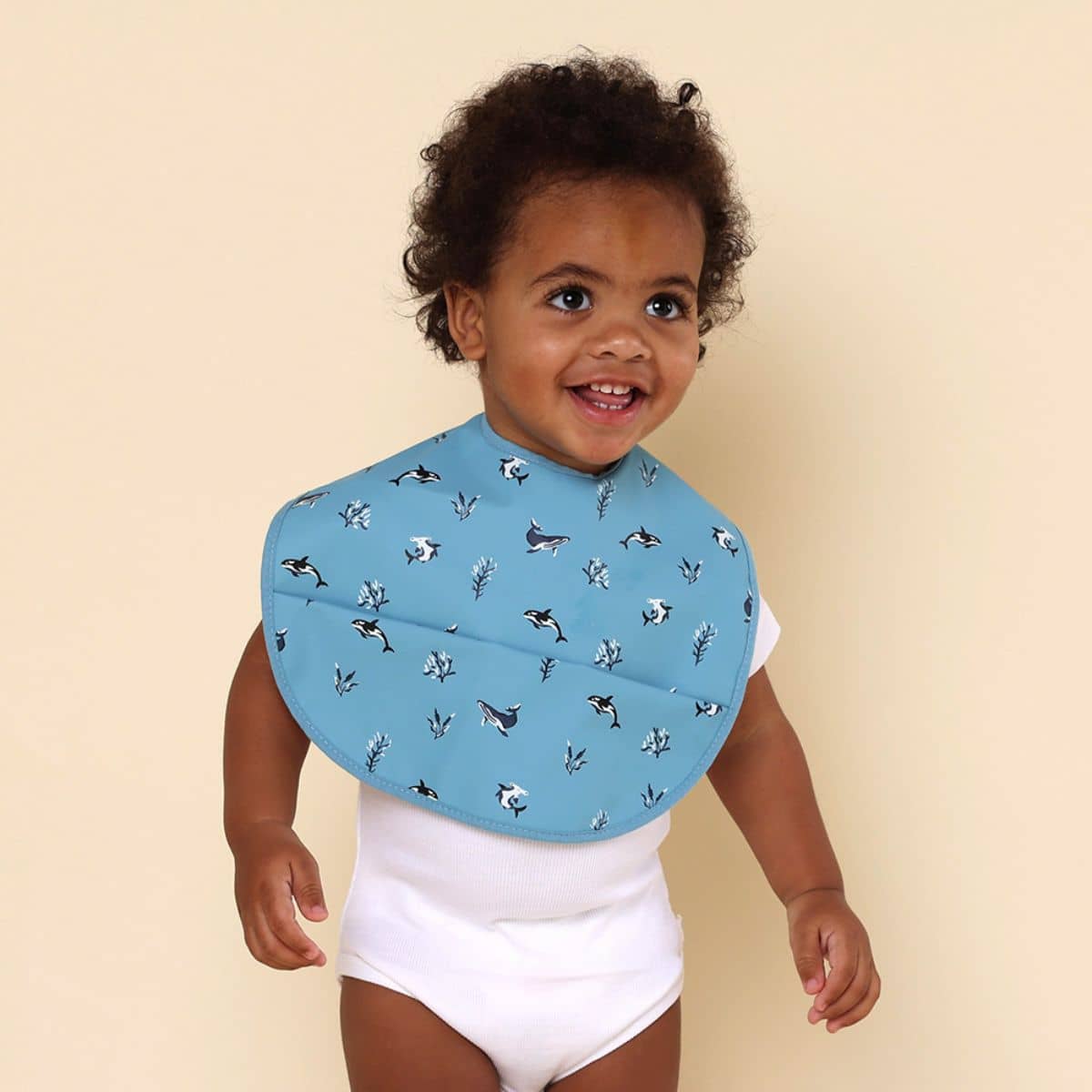 Snuggle Hunny Waterproof Snuggle Bib - Blue Ocean - Image 4