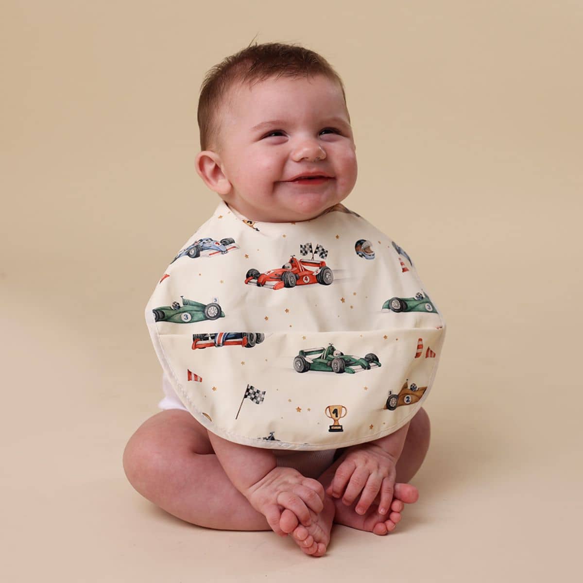 Snuggle Hunny Waterproof Snuggle Bib - Little Racers - Image 4