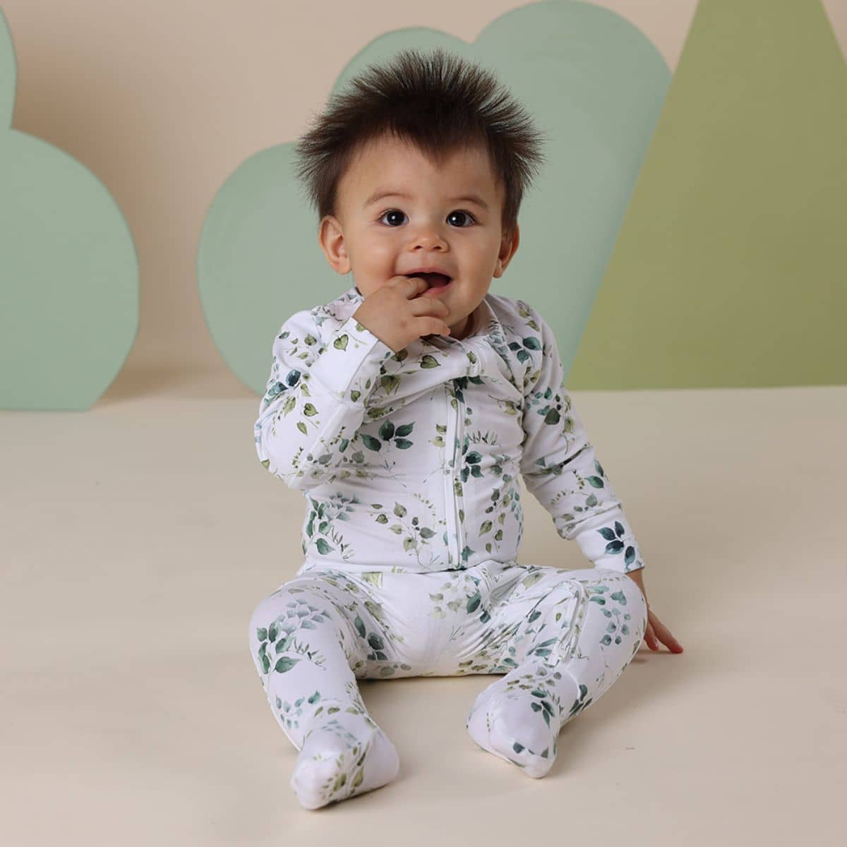 Snuggle Hunny Zip Footie - Eden - Image 3