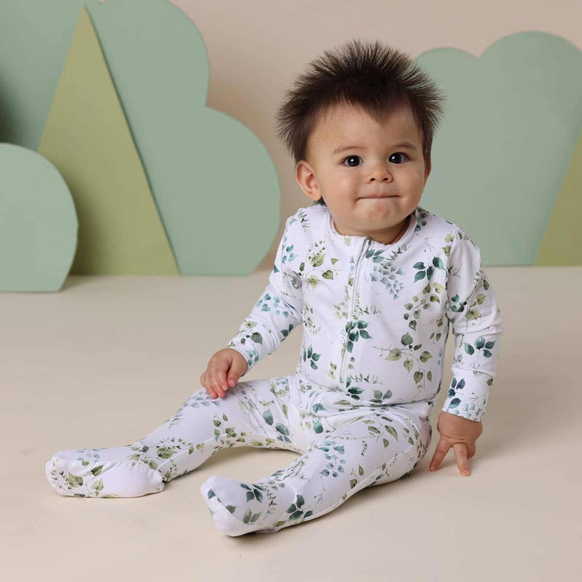 Snuggle Hunny Zip Footie - Eden - Image 6