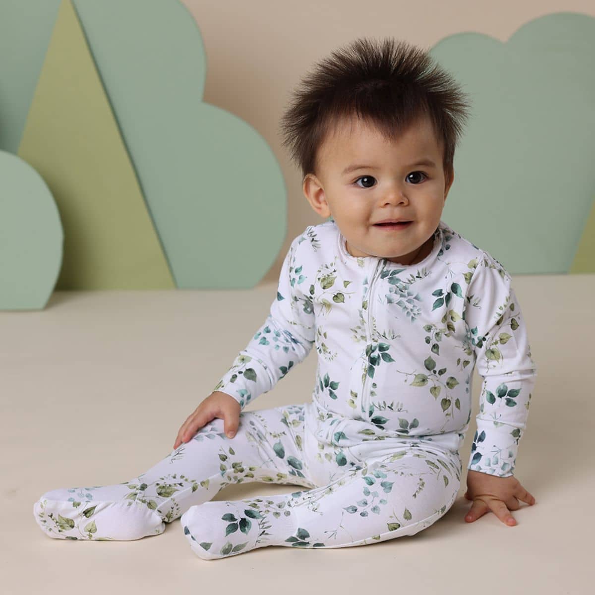 Snuggle Hunny Zip Footie - Eden - Image 8