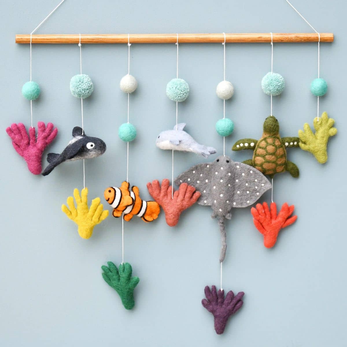 Tara Treasures Nursery Cot Mobile Hanging - Coral Reef - Image 2