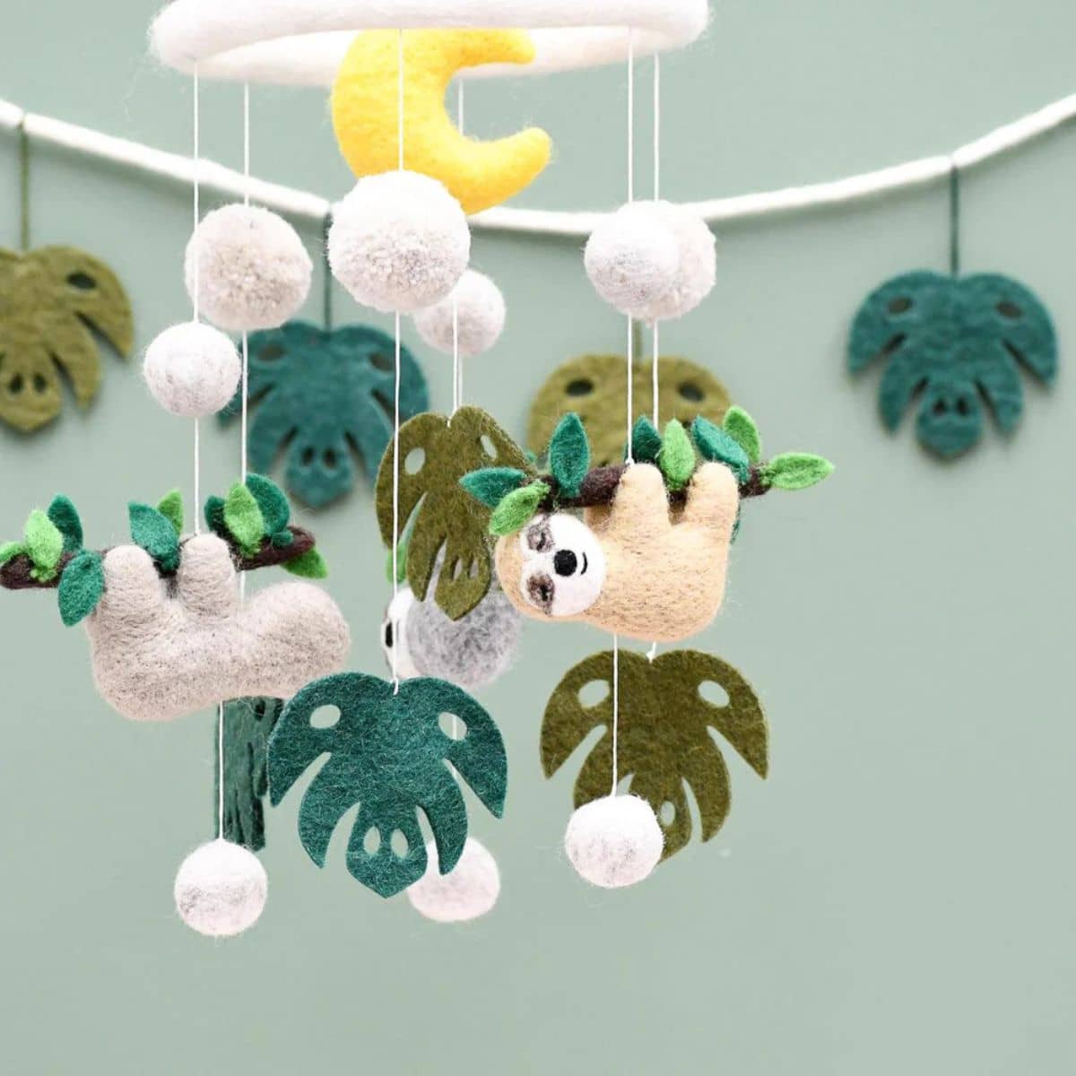 Tara Treasures Nursery Cot Mobile - Sloth Away - Image 3