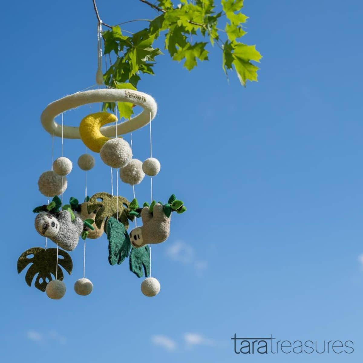 Tara Treasures Nursery Cot Mobile - Sloth Away - Image 4