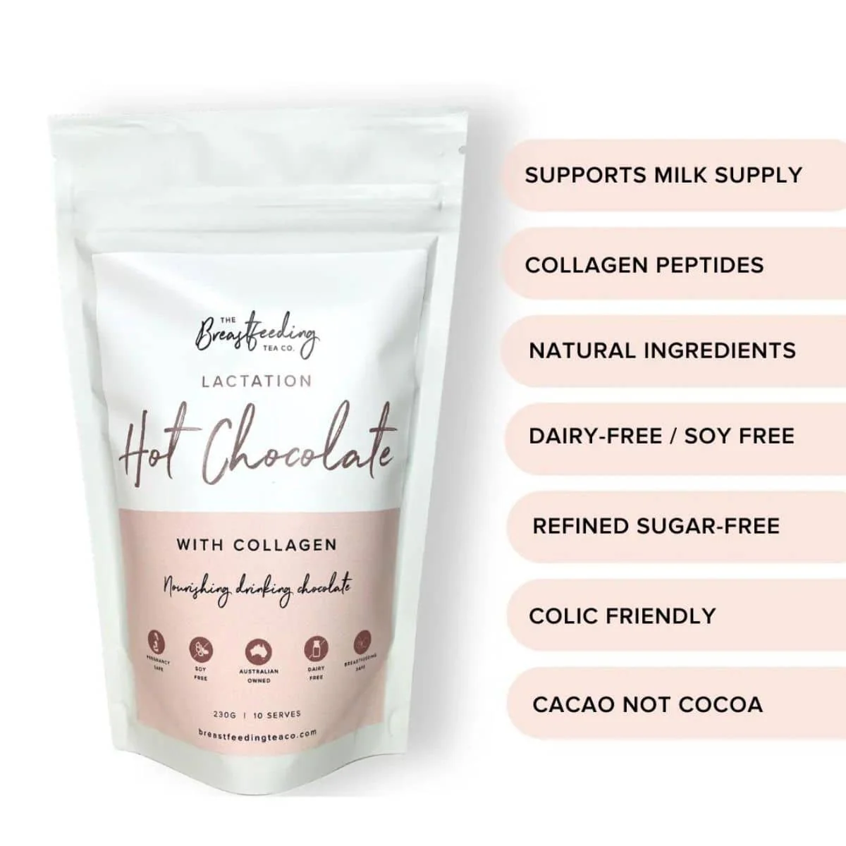 The Breastfeeding Tea Co - Lactation Hot Chocolate with Collagen - Image 10