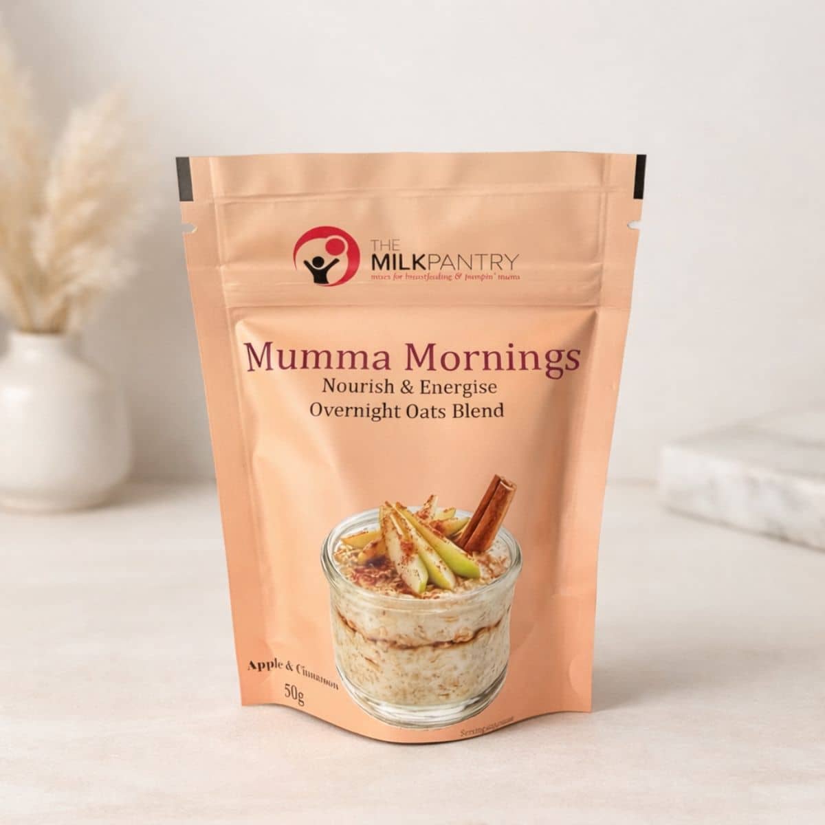 The Milk Pantry Mumma Mornings Overnight Oats - Apple + Cinnamon - Image 3