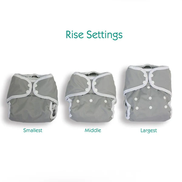 Thirsties Pocket One Size Cloth Nappy - Hook and Loop - Floribunda - Image 4