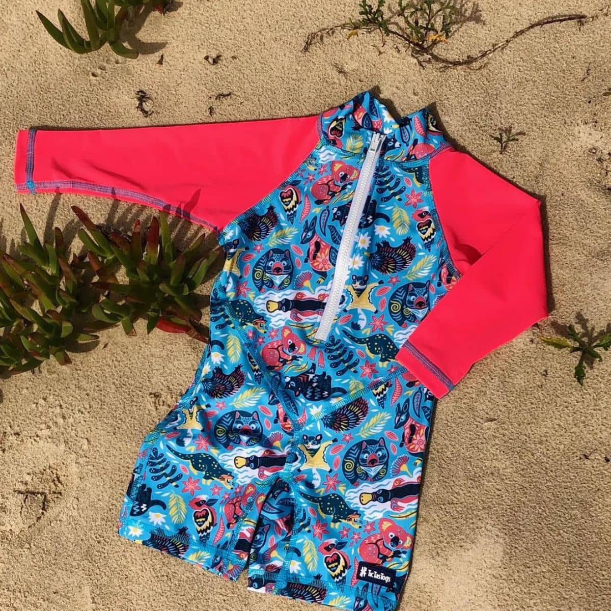 TicTasTogs All-in-One Snap Sunsuit - Bush Wonderland - Image 5
