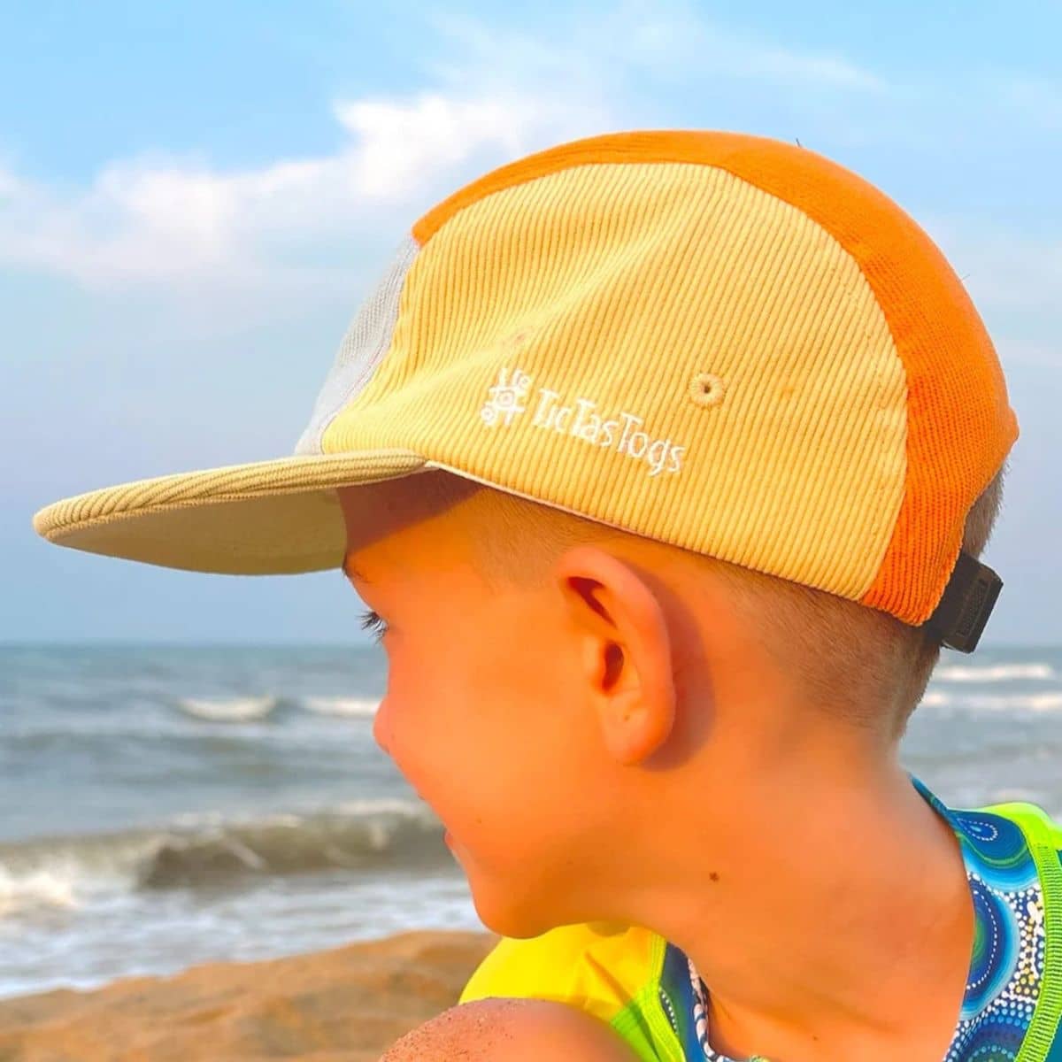 TicTasTogs Five Panel Cord Cap - Coast - Image 3