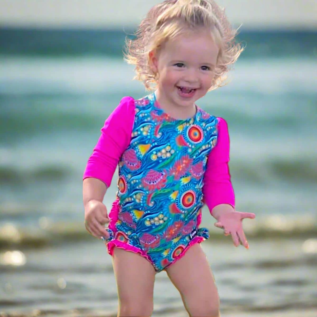 TicTasTogs Nappy Change Swimsuit - Bush Blooms - Image 2