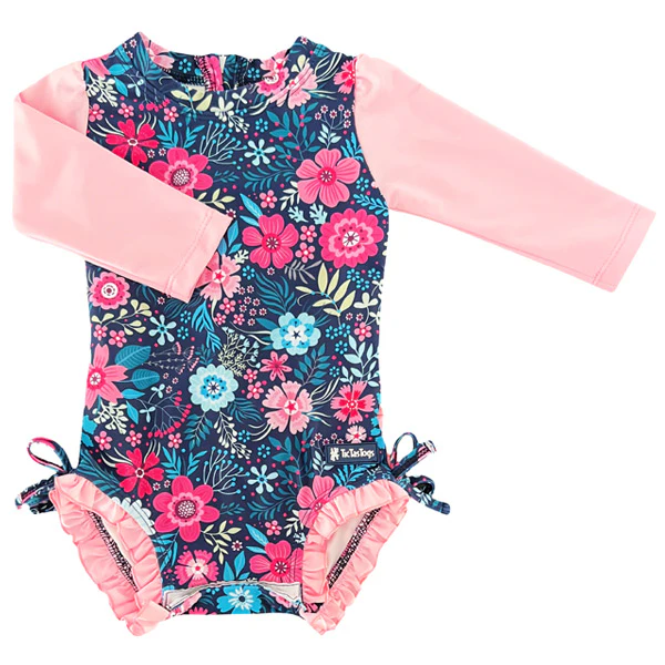 TicTasTogs Nappy Change Swimsuit - Floral Fantasy
