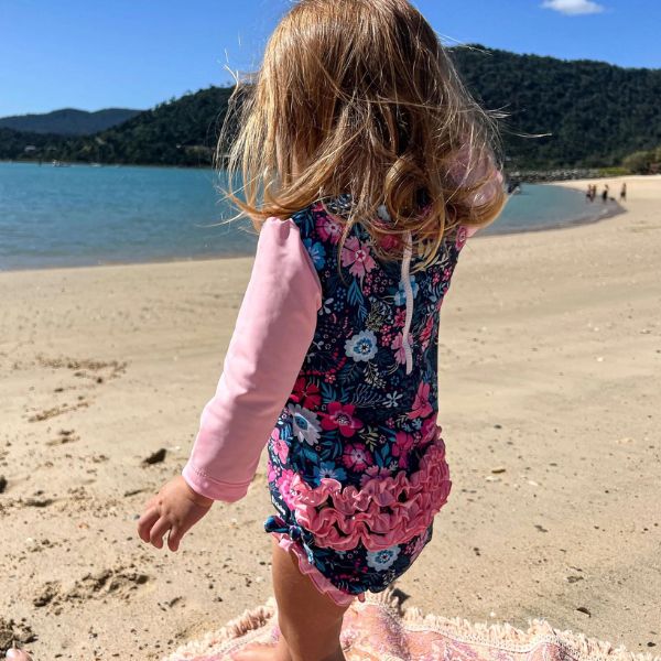 TicTasTogs Nappy Change Swimsuit - Floral Fantasy - Image 3
