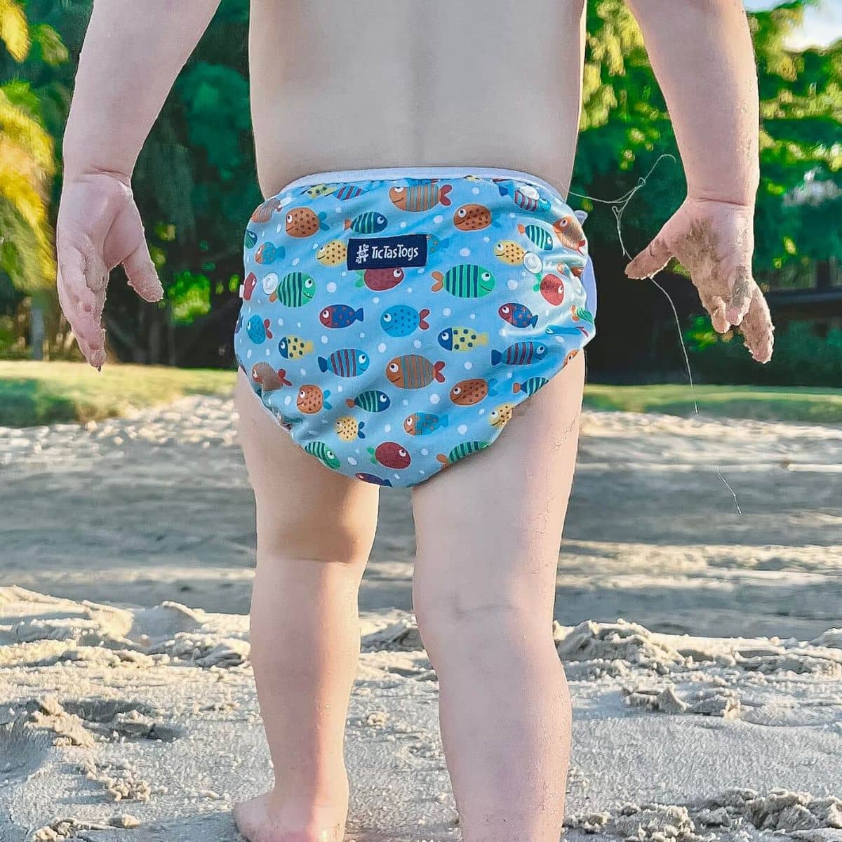 TicTasTogs Reusable Swim Nappy - Print - Image 4