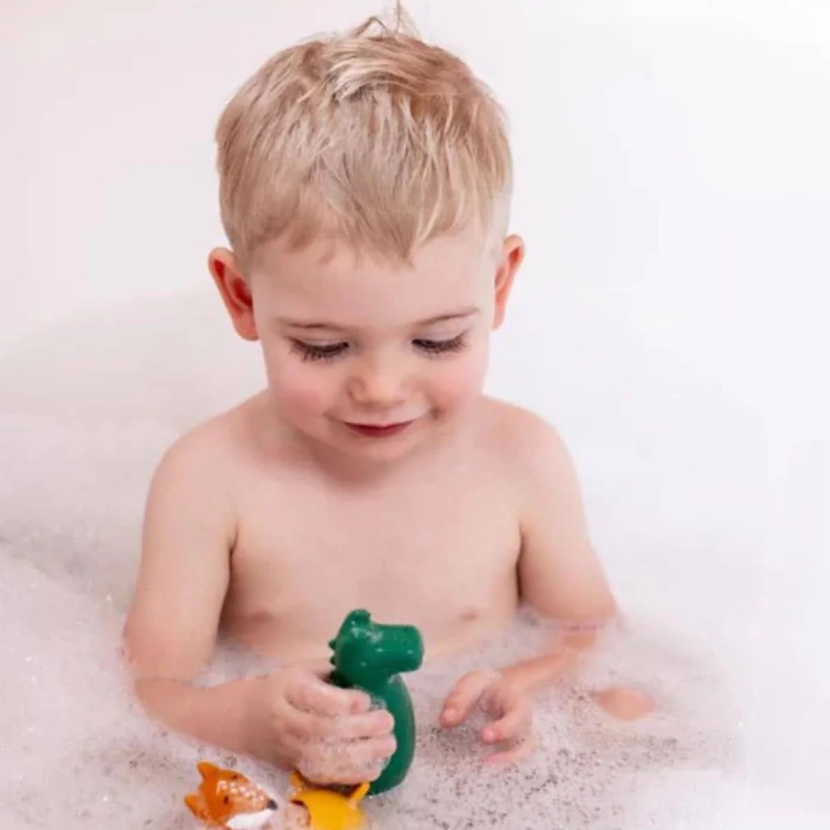 Trixie Bath Toy Squeezy Animals - Mrs. Elephant and Mr Crocodile - Image 3