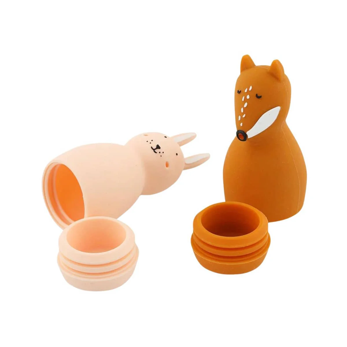Trixie Bath Toy Squeezy Animals - Mrs. Rabbit and Mr Fox - Image 3