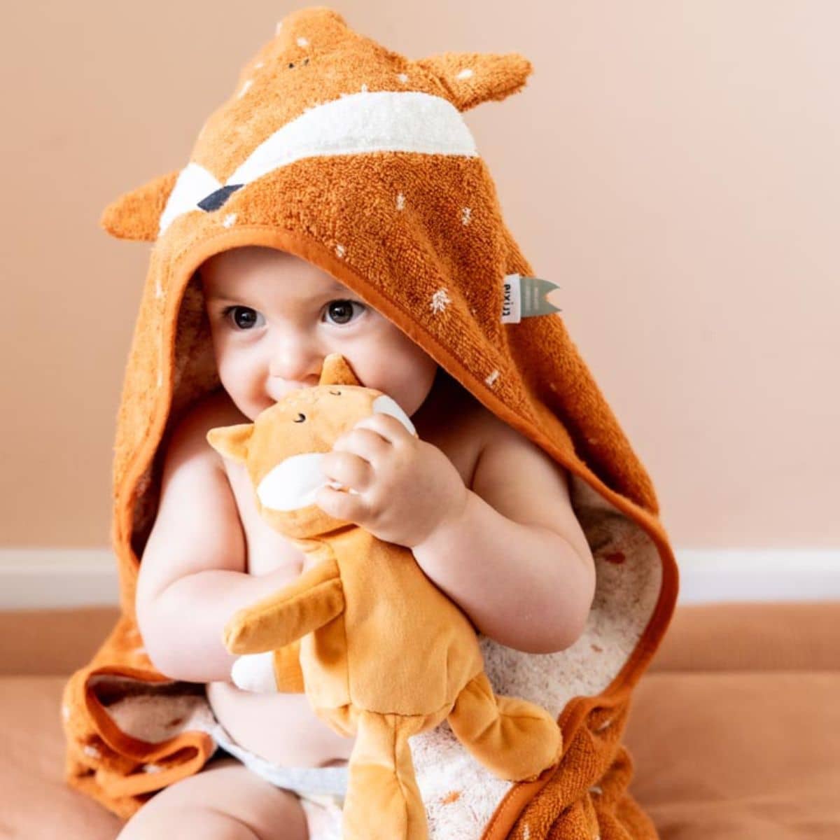 Trixie Organic Hooded Towel - Mr. Fox - Image 2