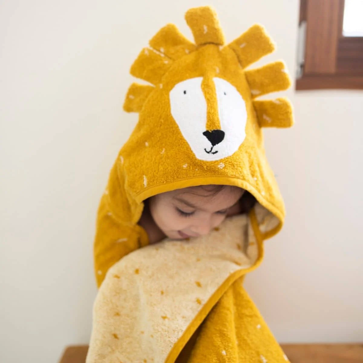 Trixie Organic Hooded Towel - Mr. Lion - Image 4