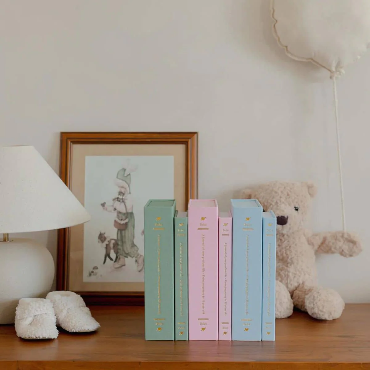 Truly Amor Bebé Baby Book With Keepsake Box And Pen - Deep Sage - Image 12