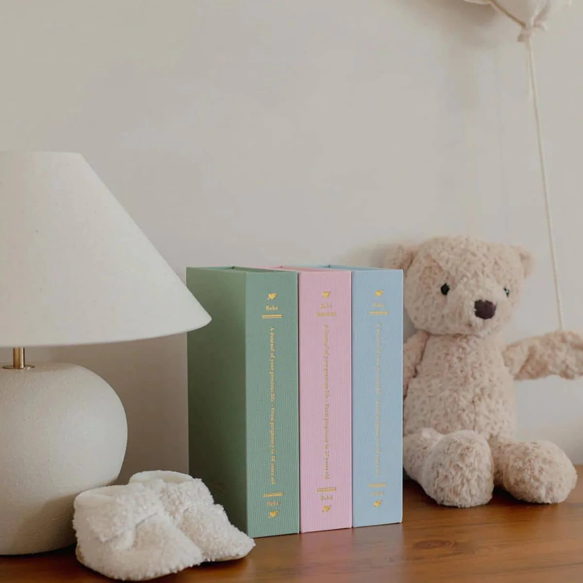 Truly Amor Bebé Baby Book With Keepsake Box And Pen - Deep Sage - Image 14