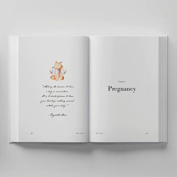 Truly Amor Bebé Baby Book With Keepsake Box And Pen - Deep Sage - Image 17