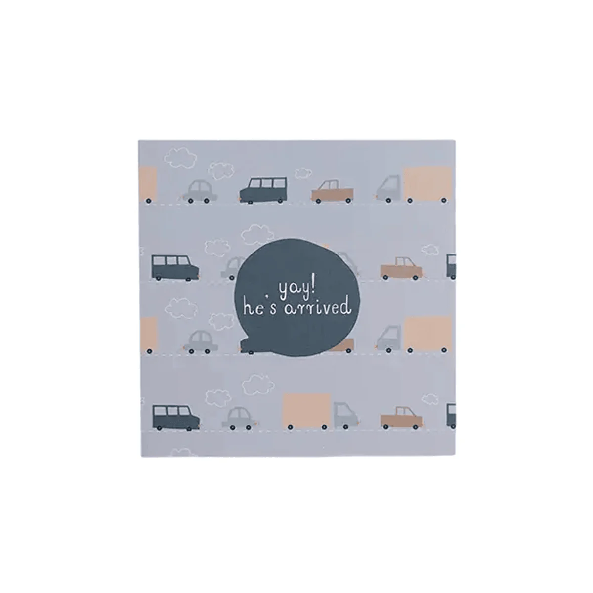 Two Little Ducklings Greeting Card - Baby Boy - Cars Beep Beep
