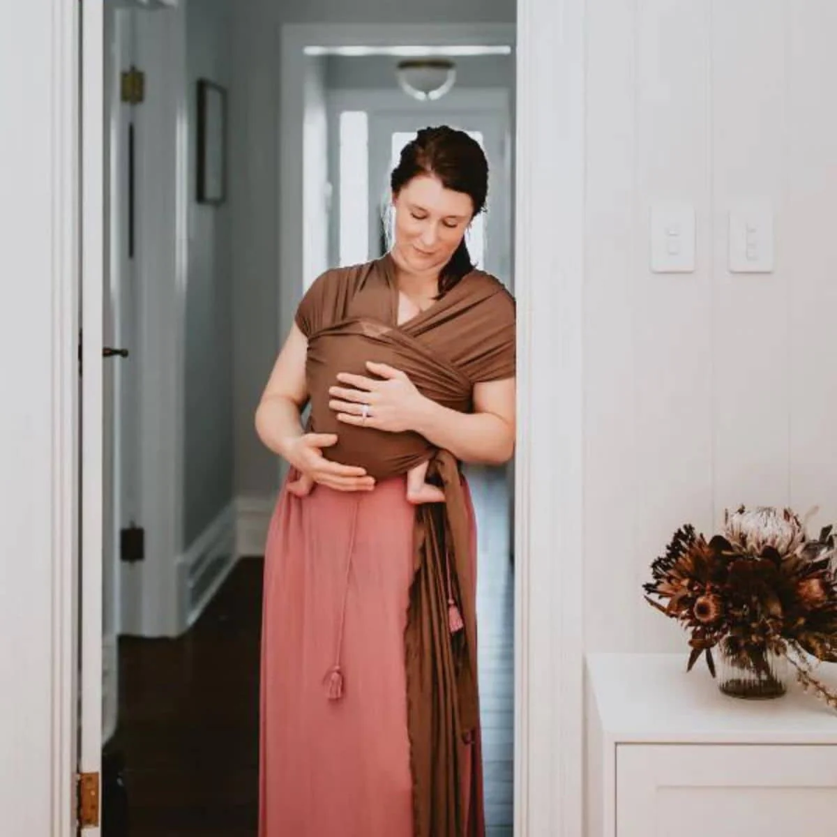 Vixsa Bamboo Blend Wrap Carrier - Cedar - Image 2