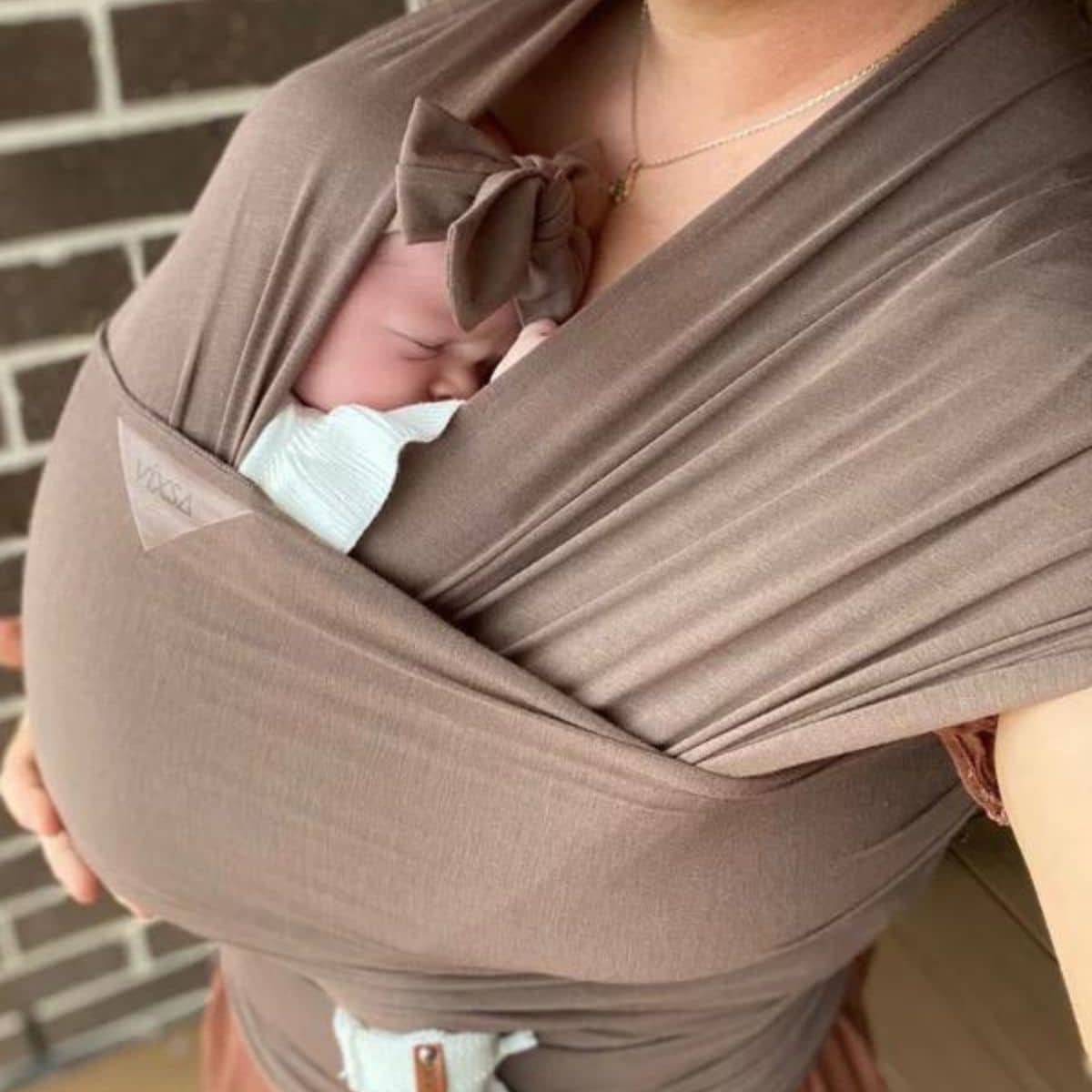 Vixsa Bamboo Blend Wrap Carrier - Cedar - Image 6