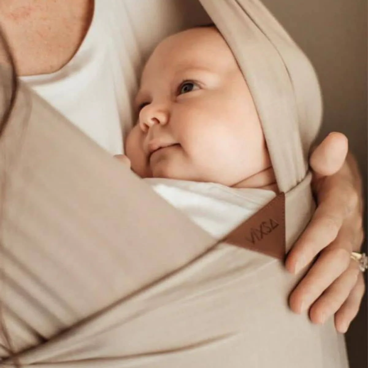Vixsa Bamboo Blend Wrap Carrier - Taupe - Image 3