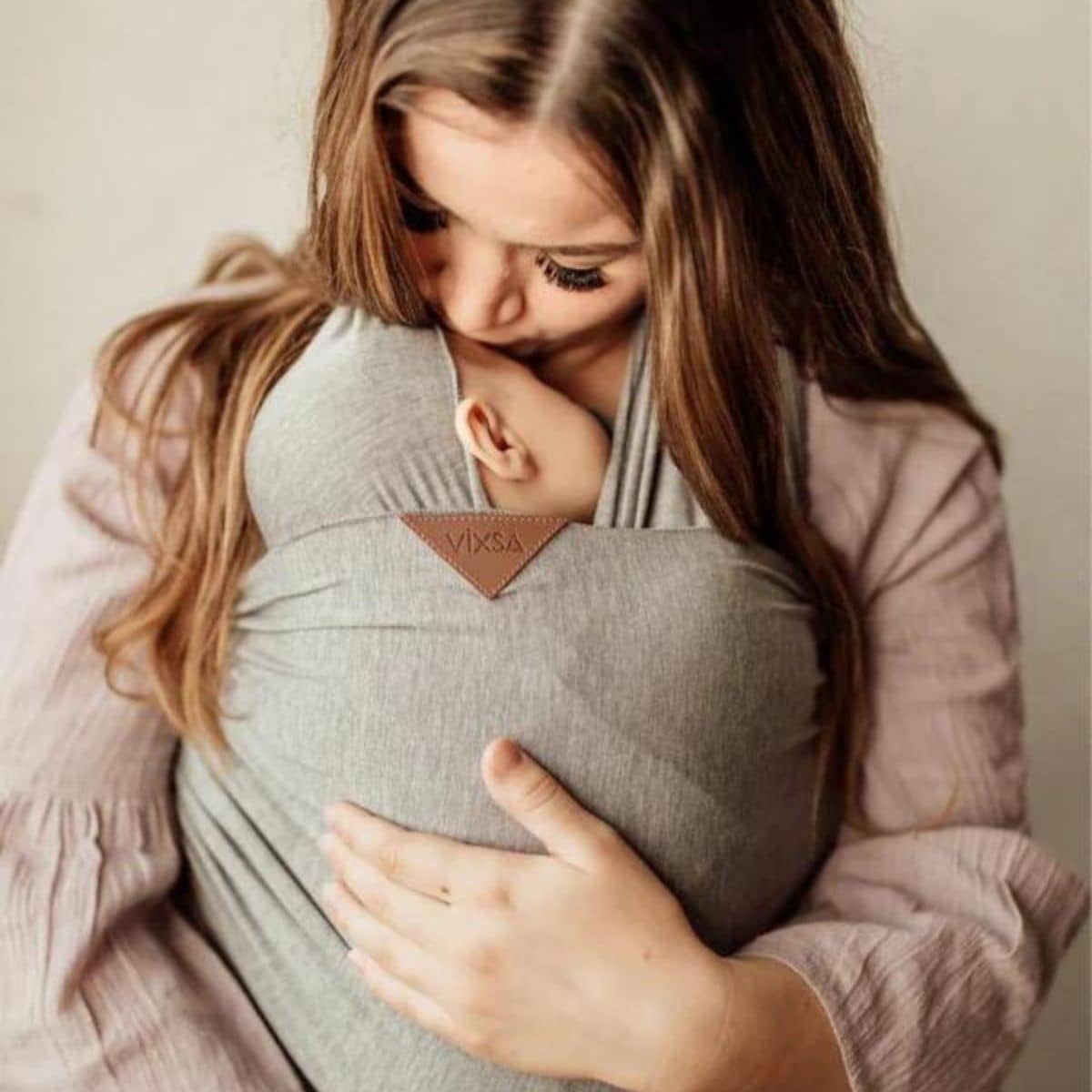 Vixsa Bamboo Blend Wrap Carrier - Victoria Skies - Image 3