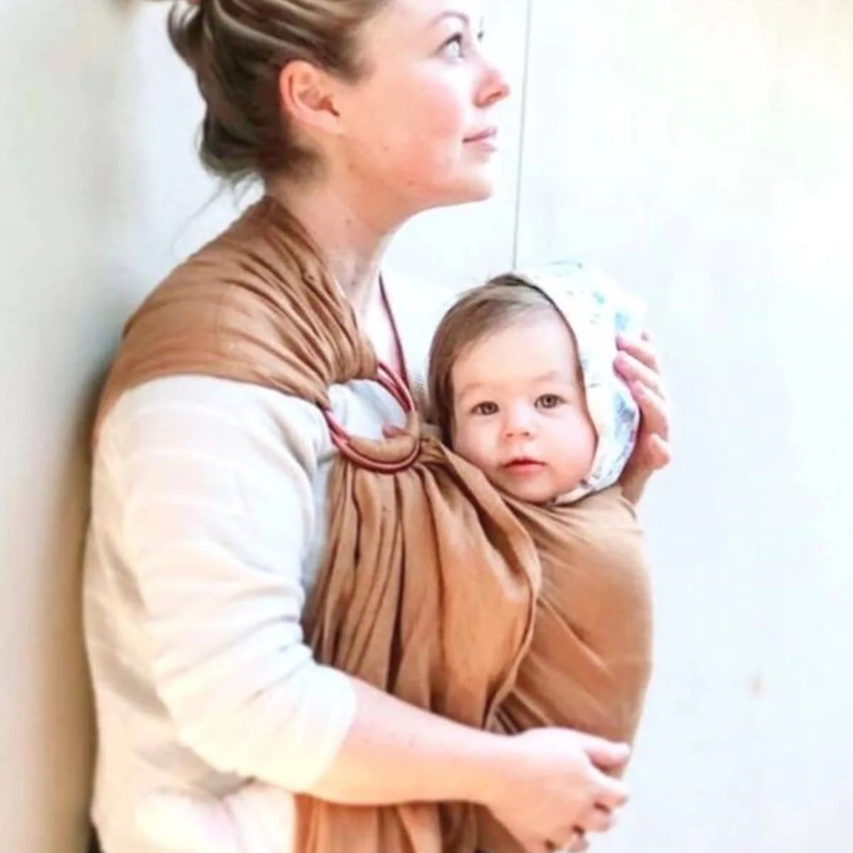 Vixsa Linen Ring Sling - Chestnut - Image 2