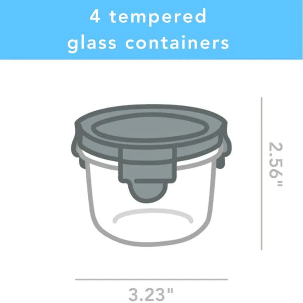 Wean Green Glass Wean Bowls 160ml - Garden - Image 5
