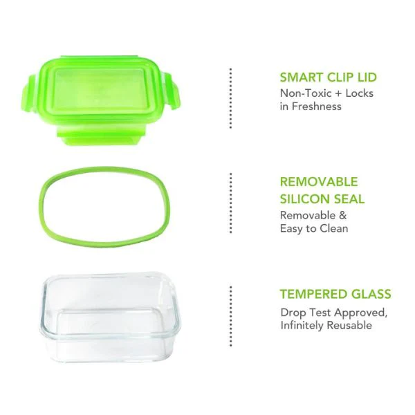 Wean Green Glass Wean Bowls 160ml - Garden - Image 6