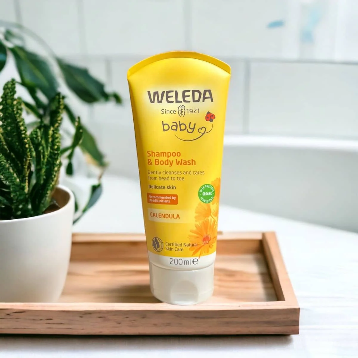 Weleda Calendula Shampoo and Body Wash - Tube - Image 3