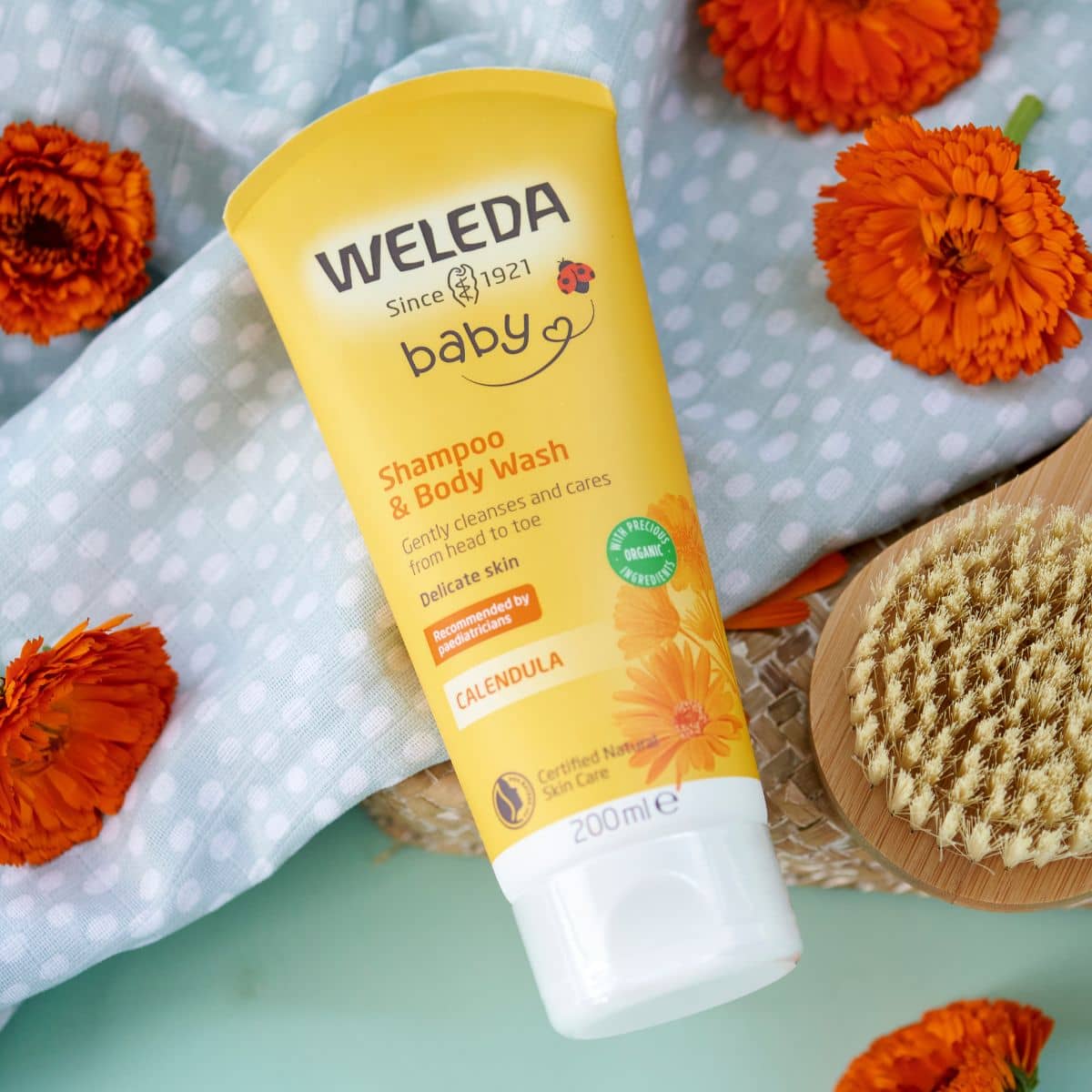 Weleda Calendula Shampoo and Body Wash - Tube - Image 4