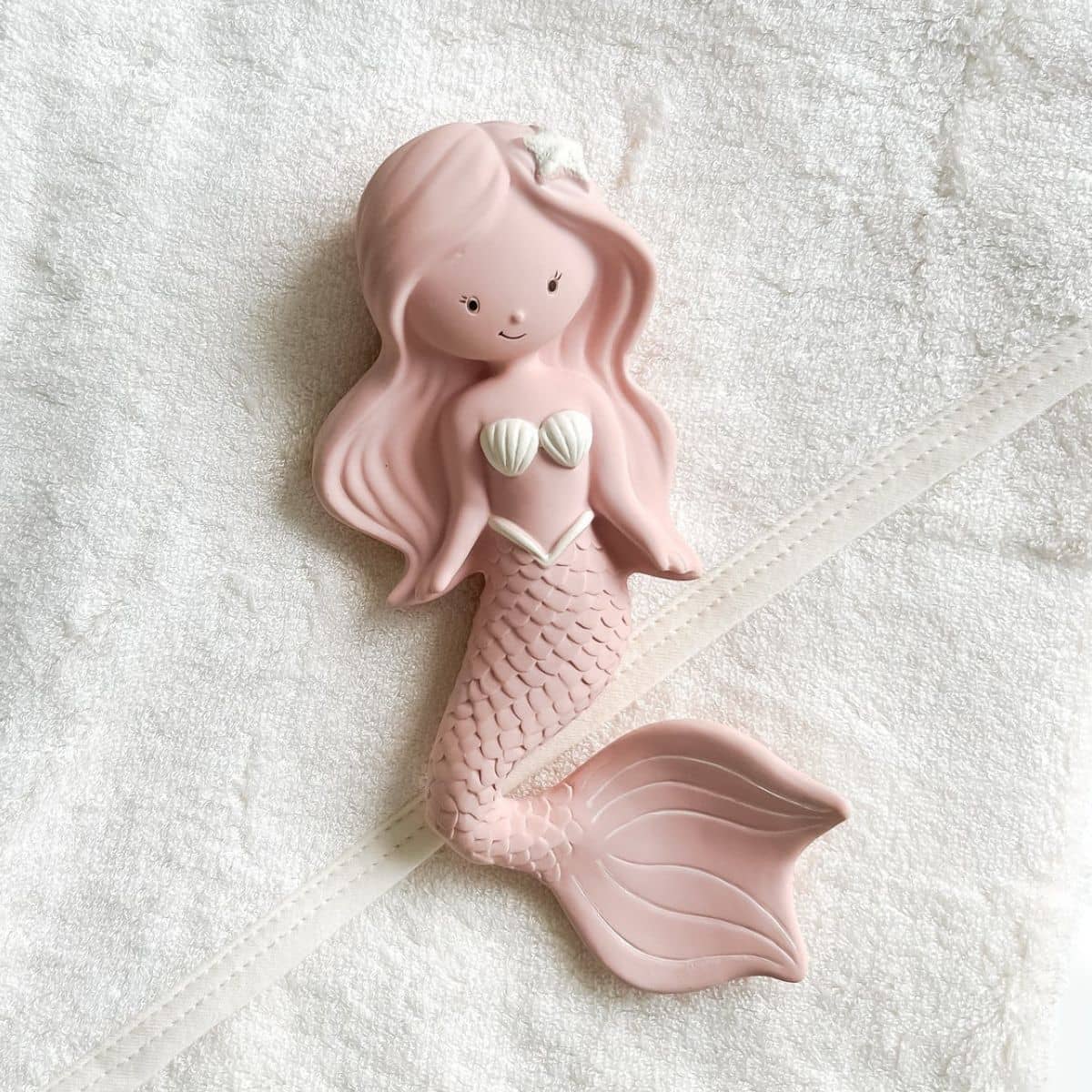 Winnie Parkes Natural Rubber Teether - Maeve the Mermaid - Berry - Image 3