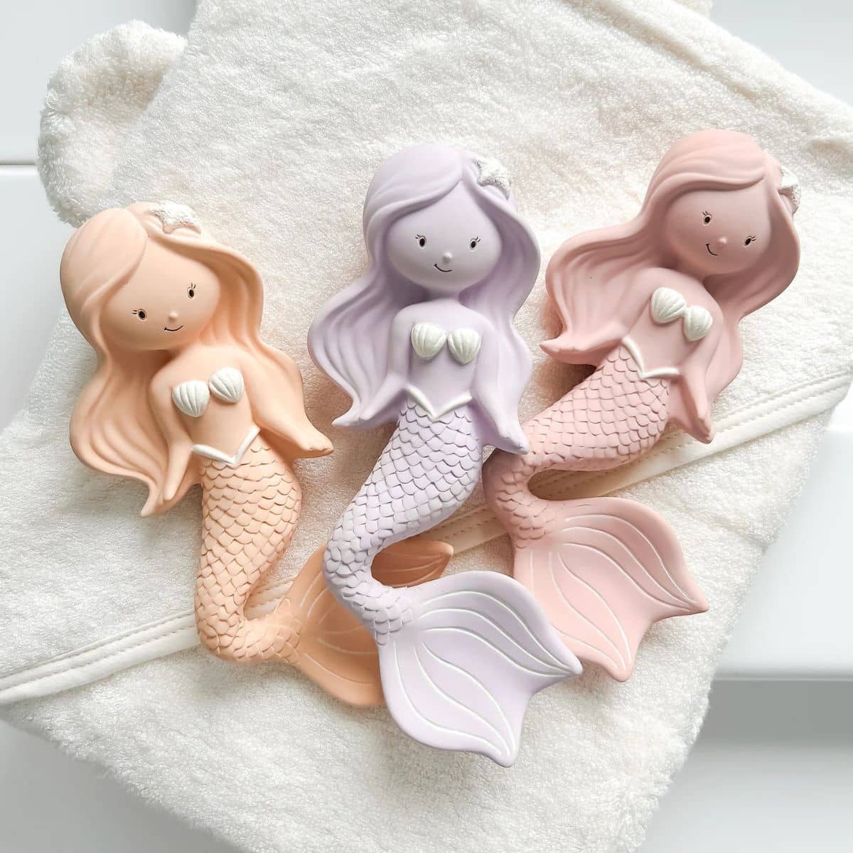 Winnie Parkes Natural Rubber Teether - Maeve the Mermaid - Grape - Image 6