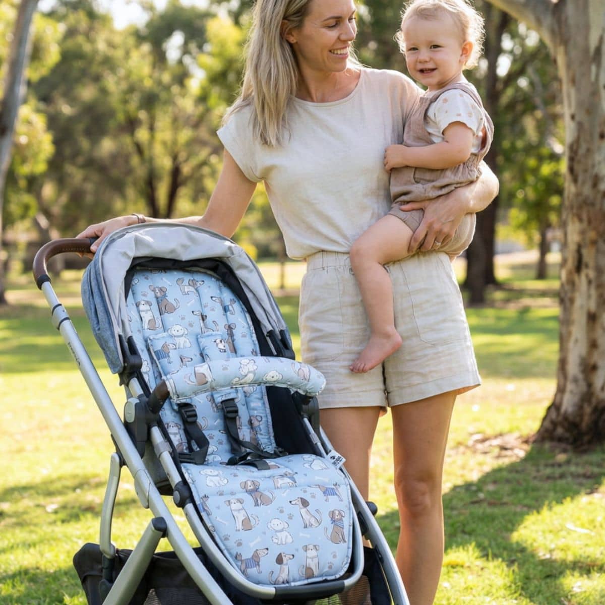 Wonderland4Children Universal Pram Liner - Dogs - Image 10