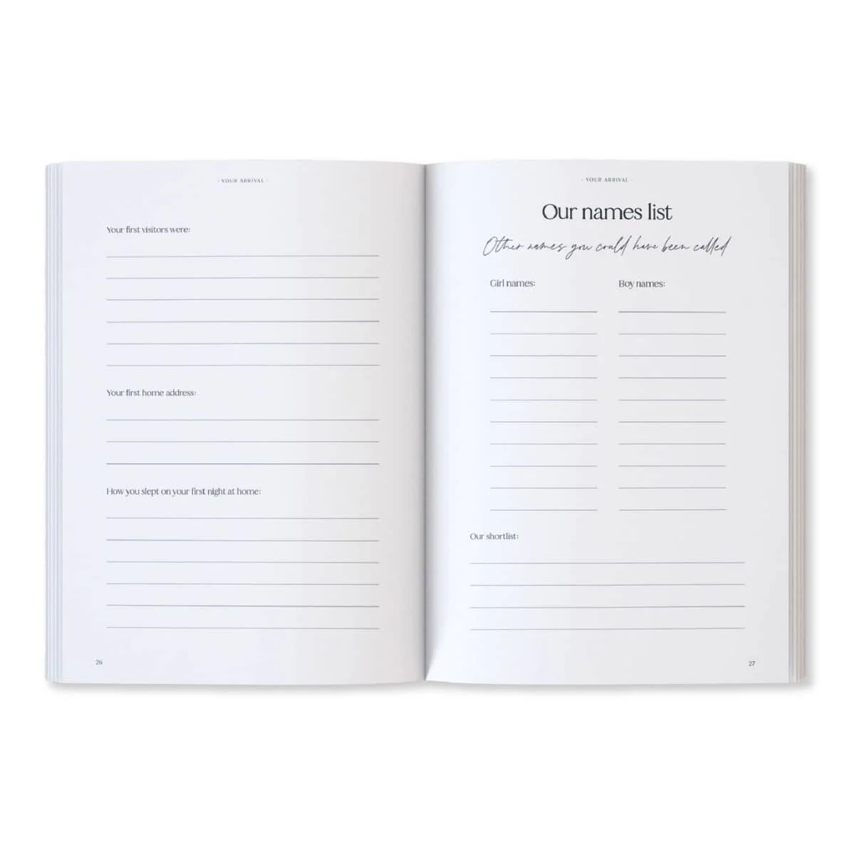 Written With Love Baby Memory Book with Keepsake Box - Classic White - Image 11