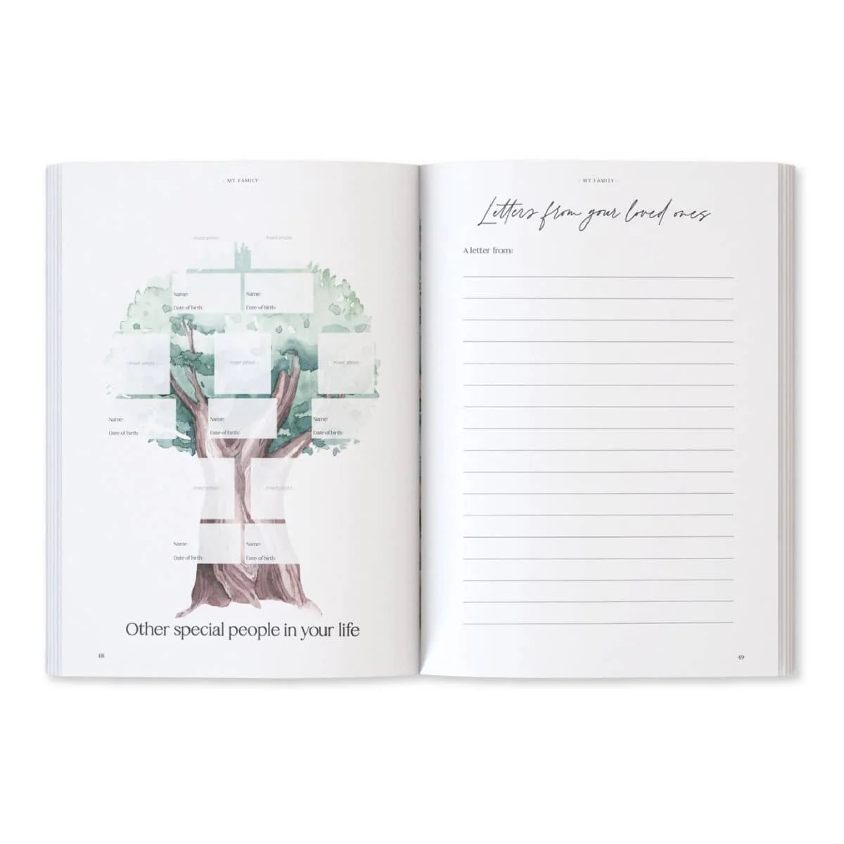 Written With Love Baby Memory Book with Keepsake Box - Classic White - Image 13