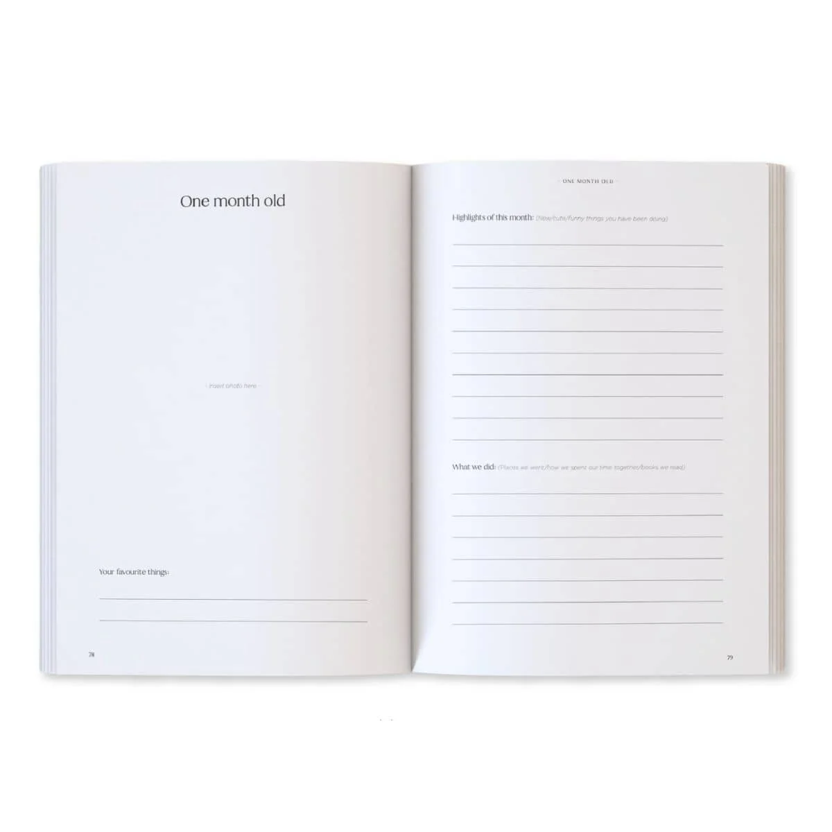 Written With Love Baby Memory Book with Keepsake Box - Classic White - Image 16