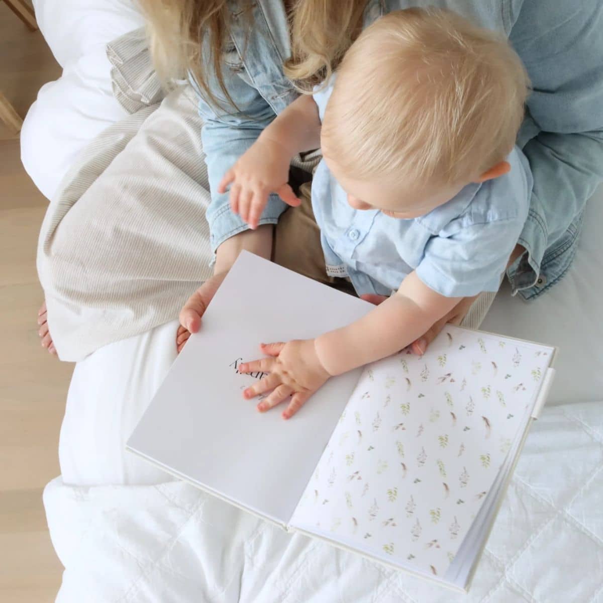 Written With Love Baby Memory Book with Keepsake Box - Classic White - Image 3