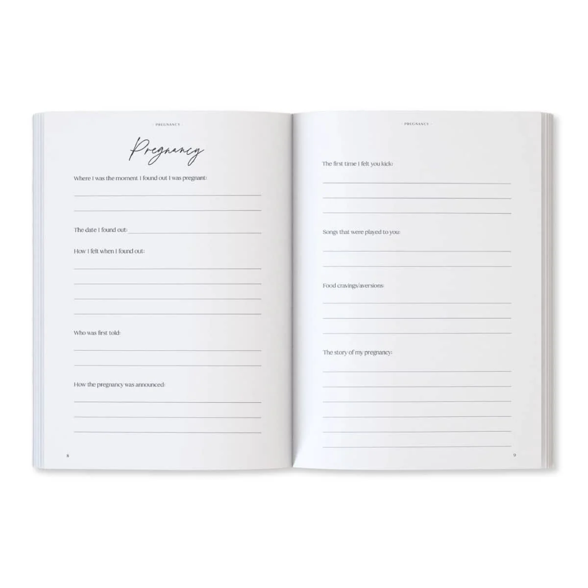 Written With Love Baby Memory Book with Keepsake Box - Classic White - Image 9