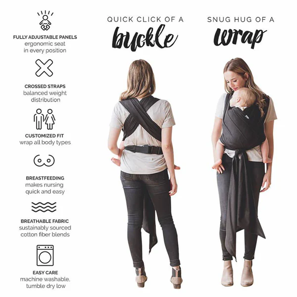 XOXO Bucklewrap Baby Carrier - Repreve - Call Me Navy - Image 5